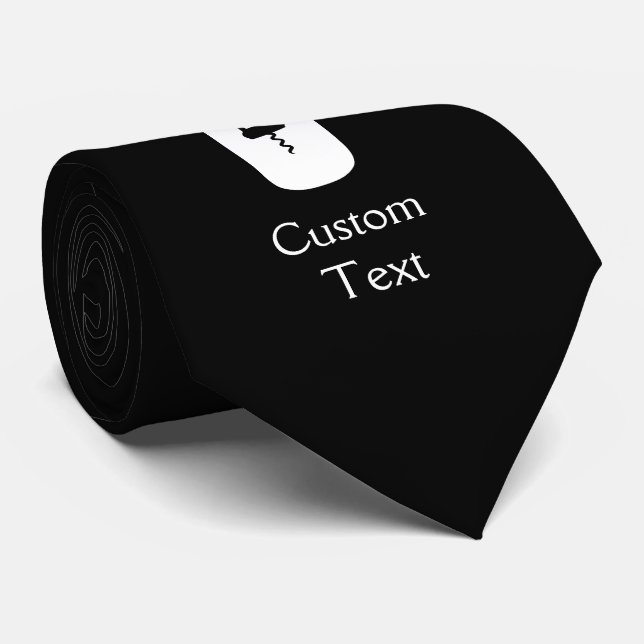 Cravate Bouteille à vin avec ailes et vis à vis (Roulé)