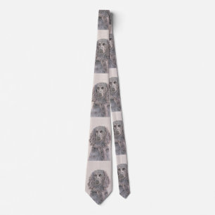 Cravate Boykin Spaniel Paining - Cute Original Dog Art