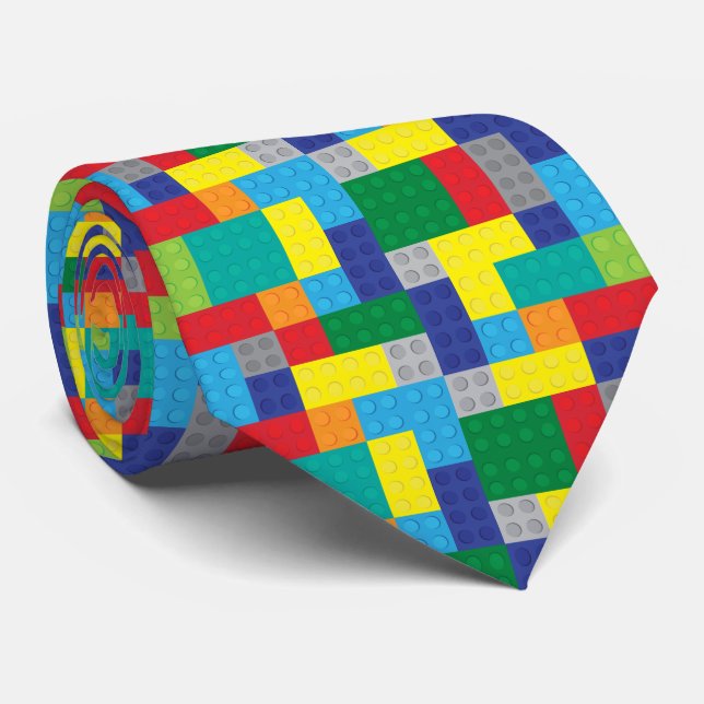Cravate Briques de plastique de blocs constitutifs de (Roulé)