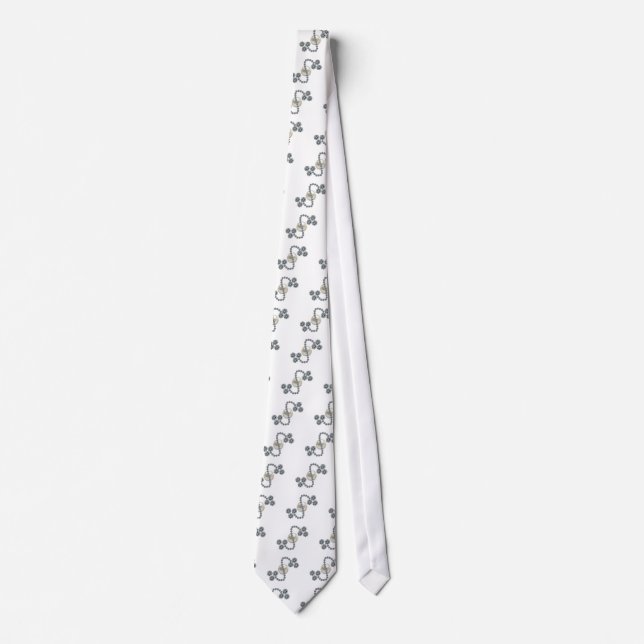 Cravate Broche de barre de trèfle de la feuille de Queen (Devant)
