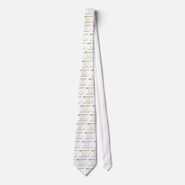 Cravate Brosse dentaire douce de miroir de dent (Devant)