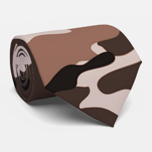 Cravate Brown Motif Camouflage