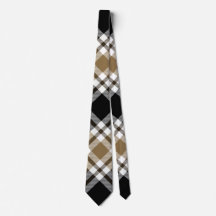 Brown, noir, blanc Tartan Plaid Motif