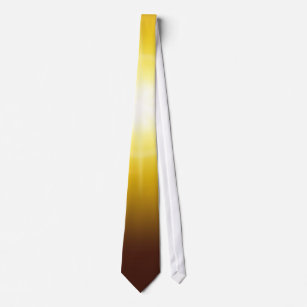 cravate brun jaune