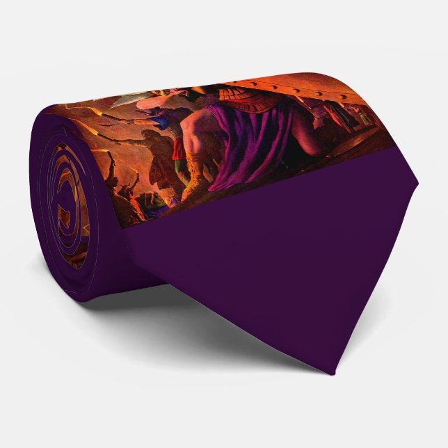 Cravate Brunhilde Weeps à Sigfried's Funeral Pyre (Roulé)