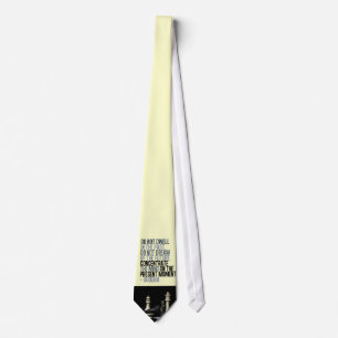 Cravate Buddha Quote Chess Game Tie