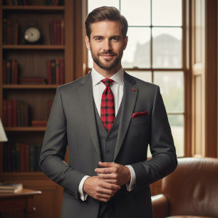 Cravate Buffalo Plaid Motif