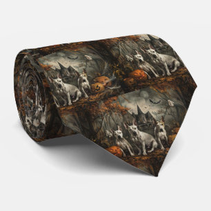 Cravate Bull Terrier Halloween Night Doggy Délice