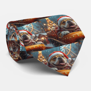Cravate Bullmastiff Dog Roller Dessous de verre Noël