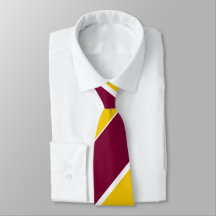 Burgundy et Gold Large bande régimentaire