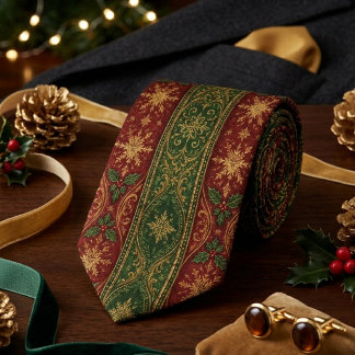 Cravate Burgundy & Forest Green Noël Régence