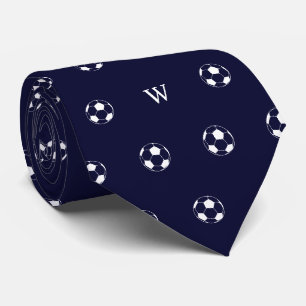 Cravate Cadeau de football de soccer avec initiales monogr