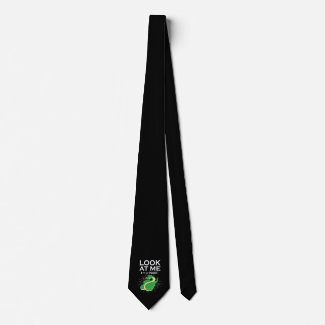 Cravate Cadeau de lézards de serpent venimeux de cobra (Devant)