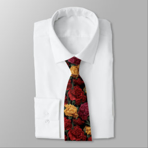 Cravate Cadeau de Noël original pour hommes Fleur d'œillet