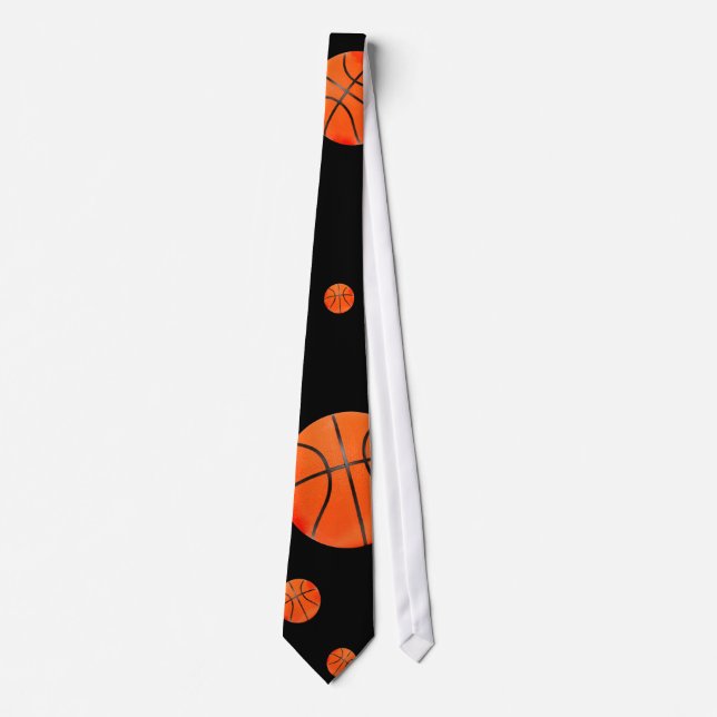 Cravate Cadeau dispersé de sports des basket-balls | (Devant)