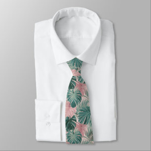 Cravate Cadeau Élégant Pour Petit Ami Florale Tropicale