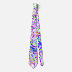 Cravate Cadeau Motif Abstrait Lumineux Multicolor Swirl 20