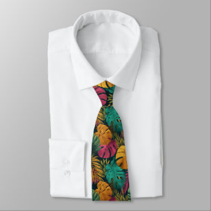 Cravate Cadeaux Audacieux Pour Mari Floral Tropical