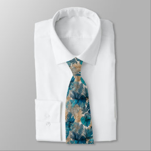 Cravate Cadeaux Chic Pour Hommes Fleur Tropicale
