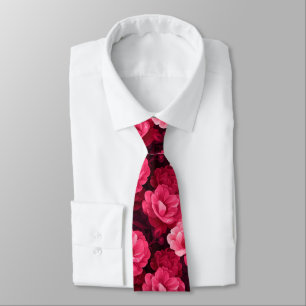 Cravate Cadeaux Classiques Pour Hommes Fleur De Rose