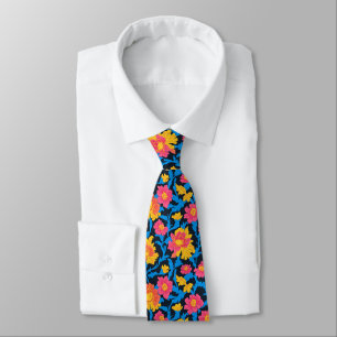 Cravate Cadeaux vintage de fleurs uniques et audacieux