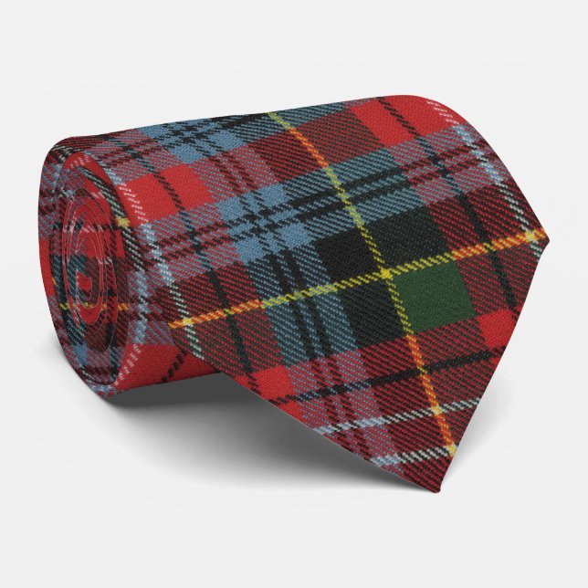 Cravate Caledonia Modern Original Tartan écossais (Roulé)