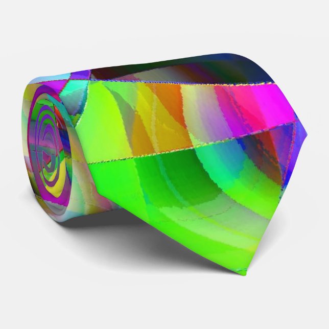 Cravate Camera Obscura Art moderne abstrait (Roulé)