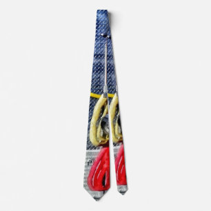 Cravate Camion d'incendie avec des tuyaux et de l'acide