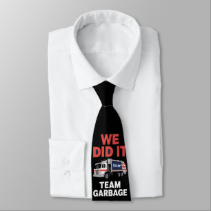 Cravate Camion poubelle Trump 2024 On a réussi l'équipe po