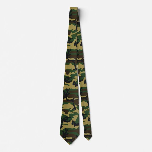 Cravate Camo BDU Dark Woodland (Devant)