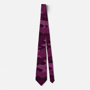 Cravate Camo de couleur violette tyrienne
