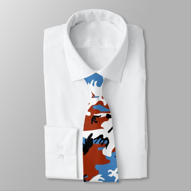 Cravate Camo patriotique (Attaché)