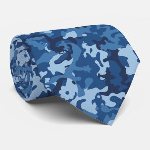 Cravate Camo sympa - Bleu