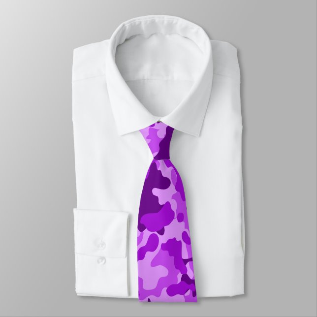Cravate Camo violet violet (Attaché)