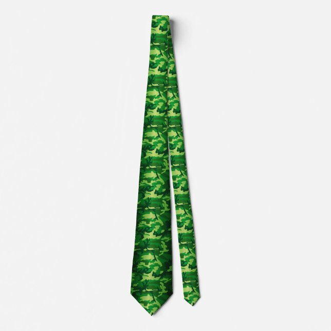 Cravate Camo Woodland (Devant)