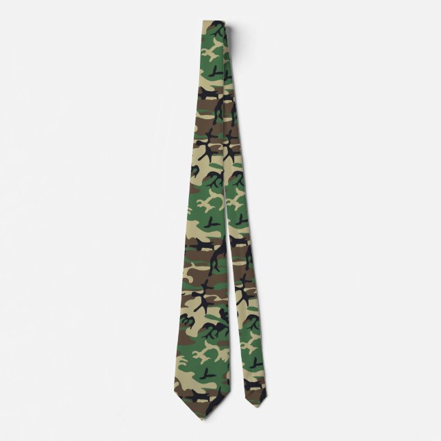 Cravate Camouflage militaire (Devant)