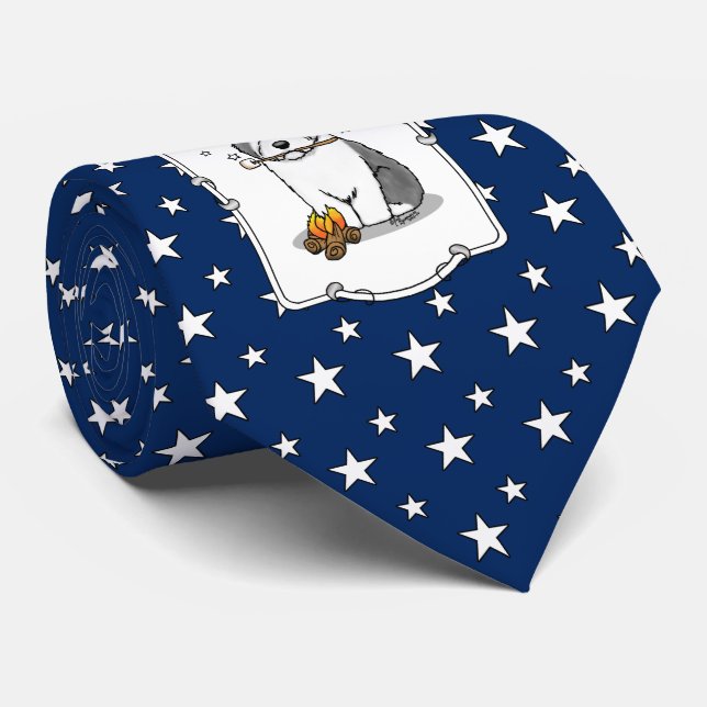 Cravate Camper de randonneur Vieux anglais Chien de chien  (Roulé)