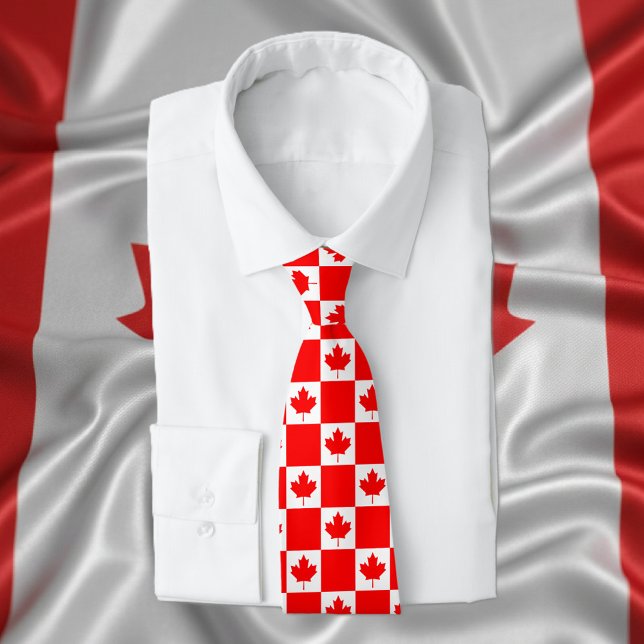 Cravate canadien de partie de jour du Canada de (Canadian neck tie)