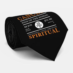 Cravate Cancer Sign of the Zodiac, astrologie