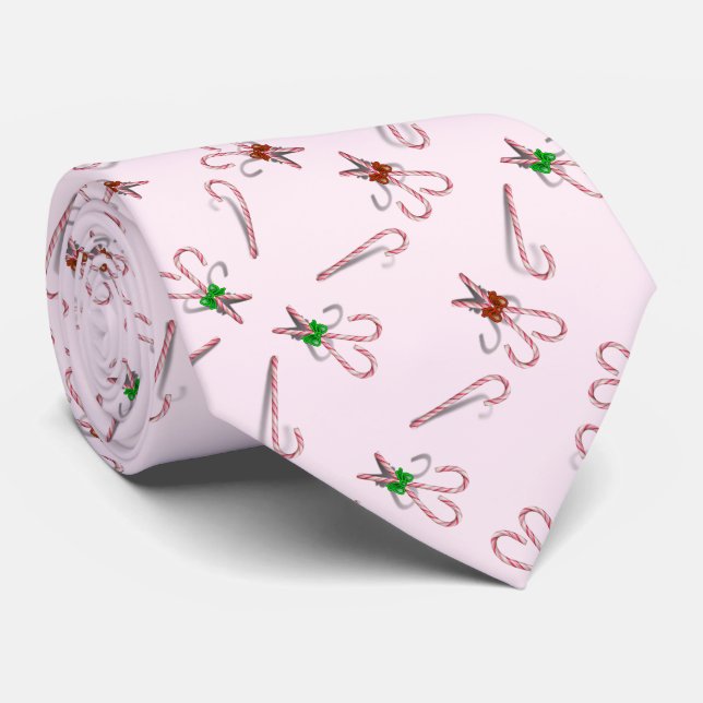 Cravate  Candy Canes Christmas (Roulé)