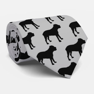 Cravate Canne Corso Chien Silhouette