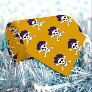 Cravate Capitaine Jack, mode pirate, drapeau des pirates d