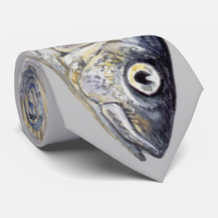 Cravate Capture de hareng de poisson de sardine