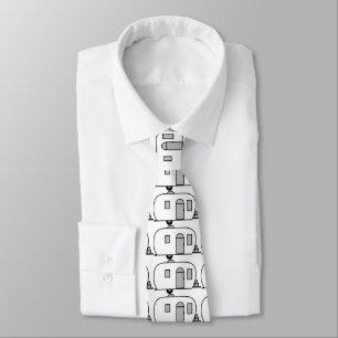 Cravate Caravane arrondie par remorque classique vintage