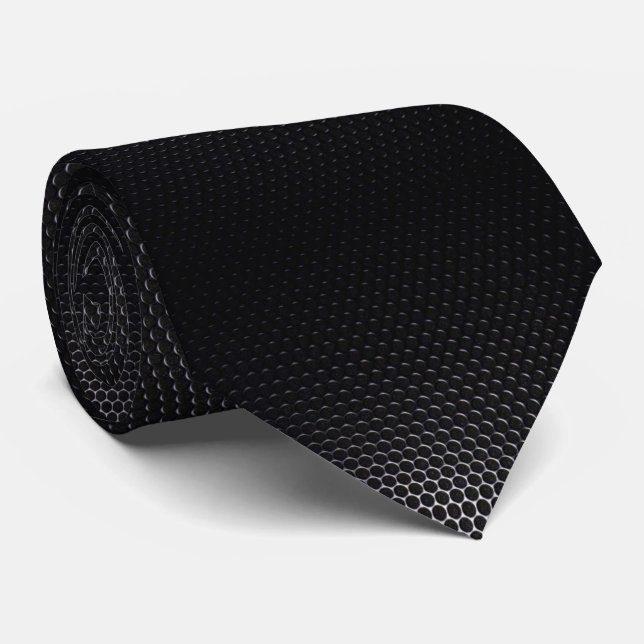 Cravate Carbone noir   (Roulé)