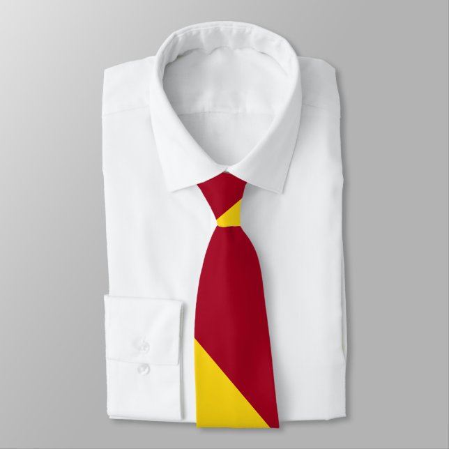 Cravate Cardinal et Gold Large University Stripe (Attaché)