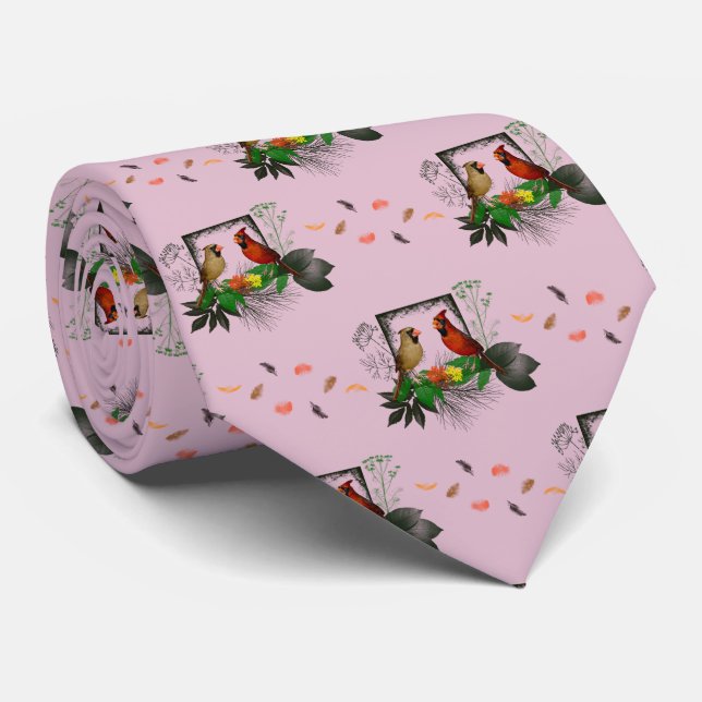 Cravate Cardinals Corner (Rose Dusty) (Roulé)