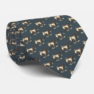 Cravate Carlin Chien Gris Charbon