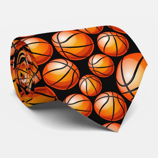 Cravate Carrelage cool Basketball amateurs sports (Roulé)
