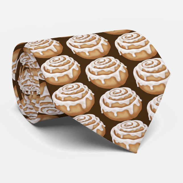 Cravate carrelée à la cannelle glacée (Roulé)